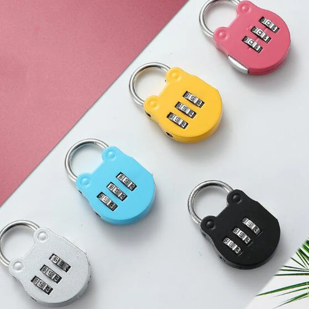 5 ชิ้นสะดวกรหัสล็อคกุญแจดิจิตอลครัวเรือนเหล็กทุกวัน Locker Travel