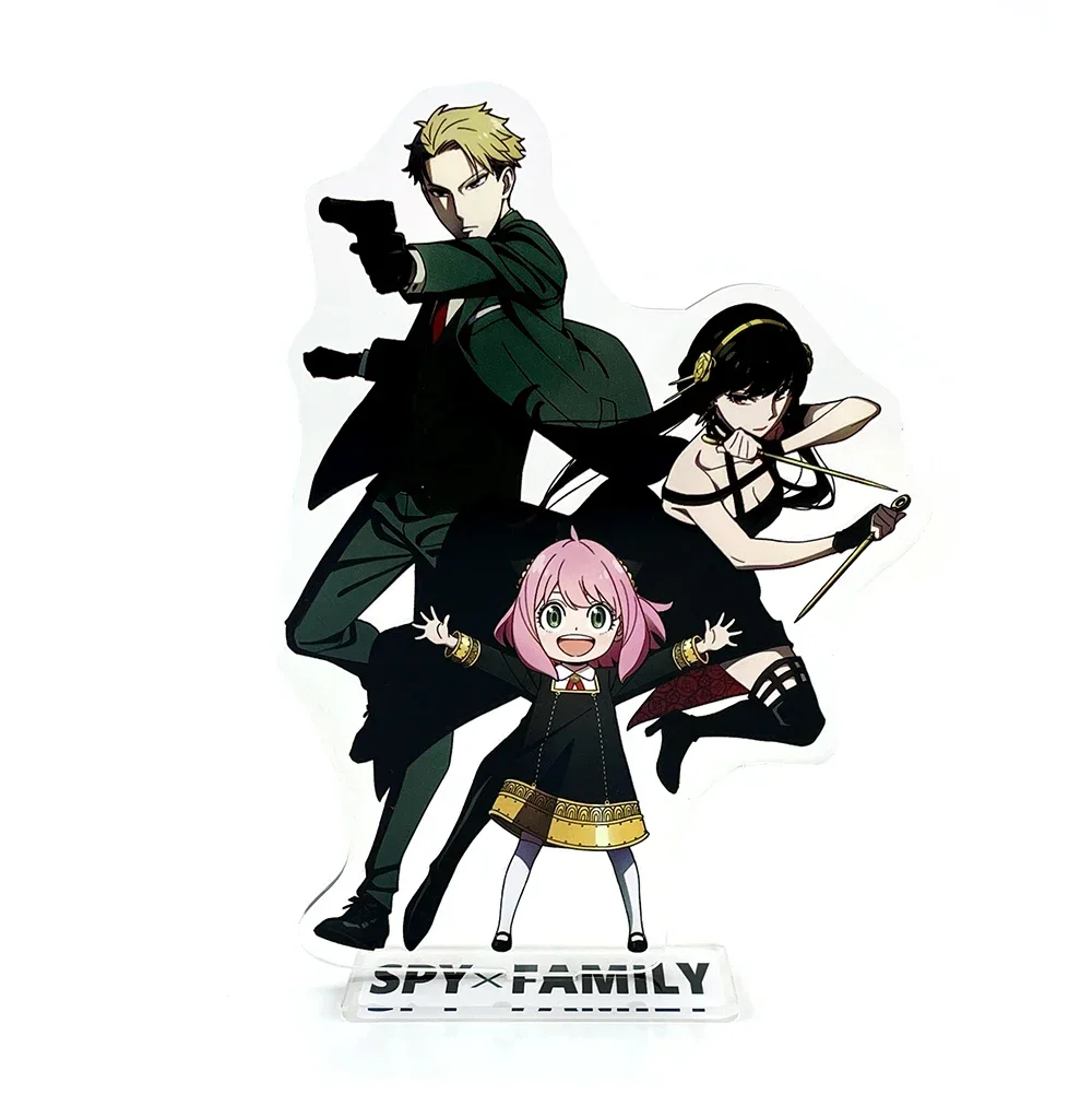 Spy x Family Anya Forger Yor Forger Loid Forger #D style acrylic stand figure model plate holder cake topper anime