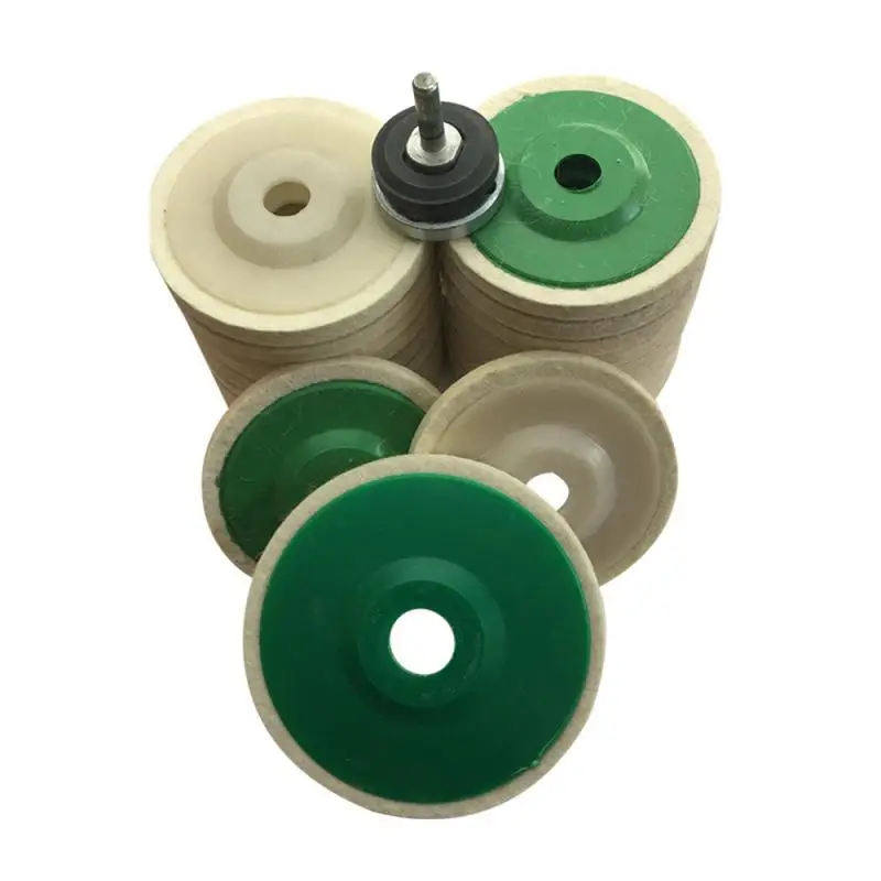 Wool Wheel Inner Diameter 16mm Uniform Wear Resistance Wool Material Fine Polishing Thickness Upgrade Sanding Machine Round