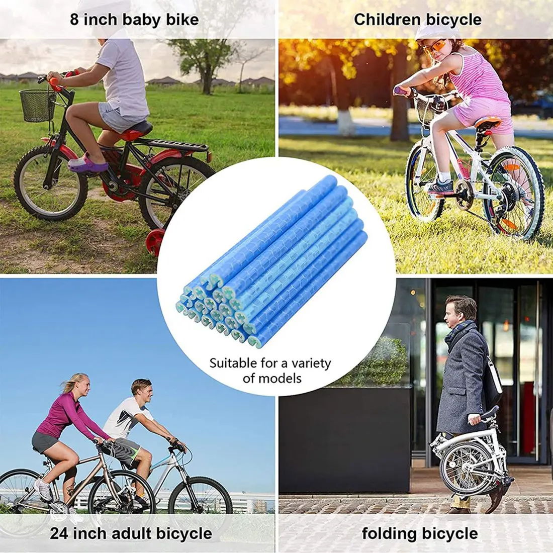 

Отражатели SYDS со спицами, 72 шт., 360° ° Набор отражателей для спиц видимости — велосипедные отражатели, отражатели для спиц