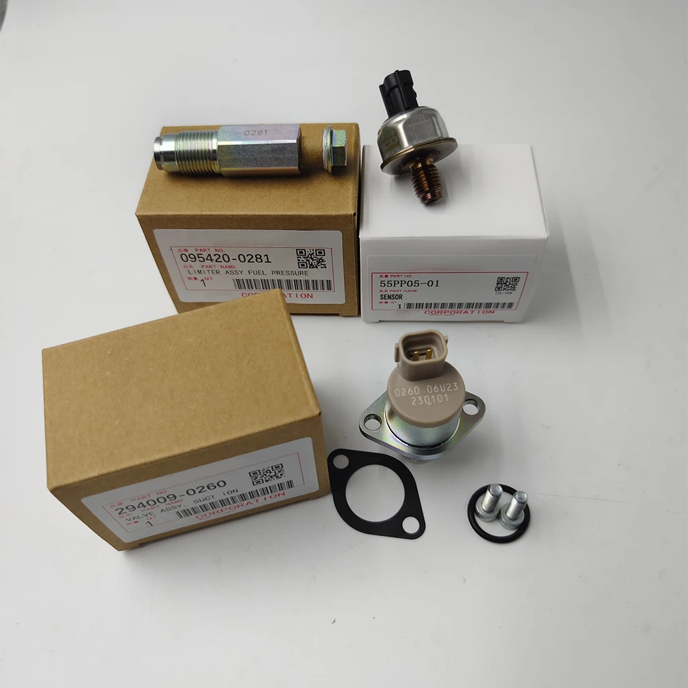 55PP05-01 294009-0260 095420-0281 High Pressure Sensor 6C1Q-9H321-AB 294200-0360 TDCi HDi SCV KIT for Transit