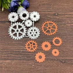 Puzzle Embossed Gear Template Carbon Steel Cutting Dies DIY Scrapbooking Photo Album Embossing Paper Cards Making
