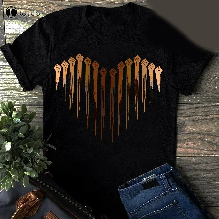 Hands Black Heart Together We Rise Black Lives Matter Black Lives T-Shirts