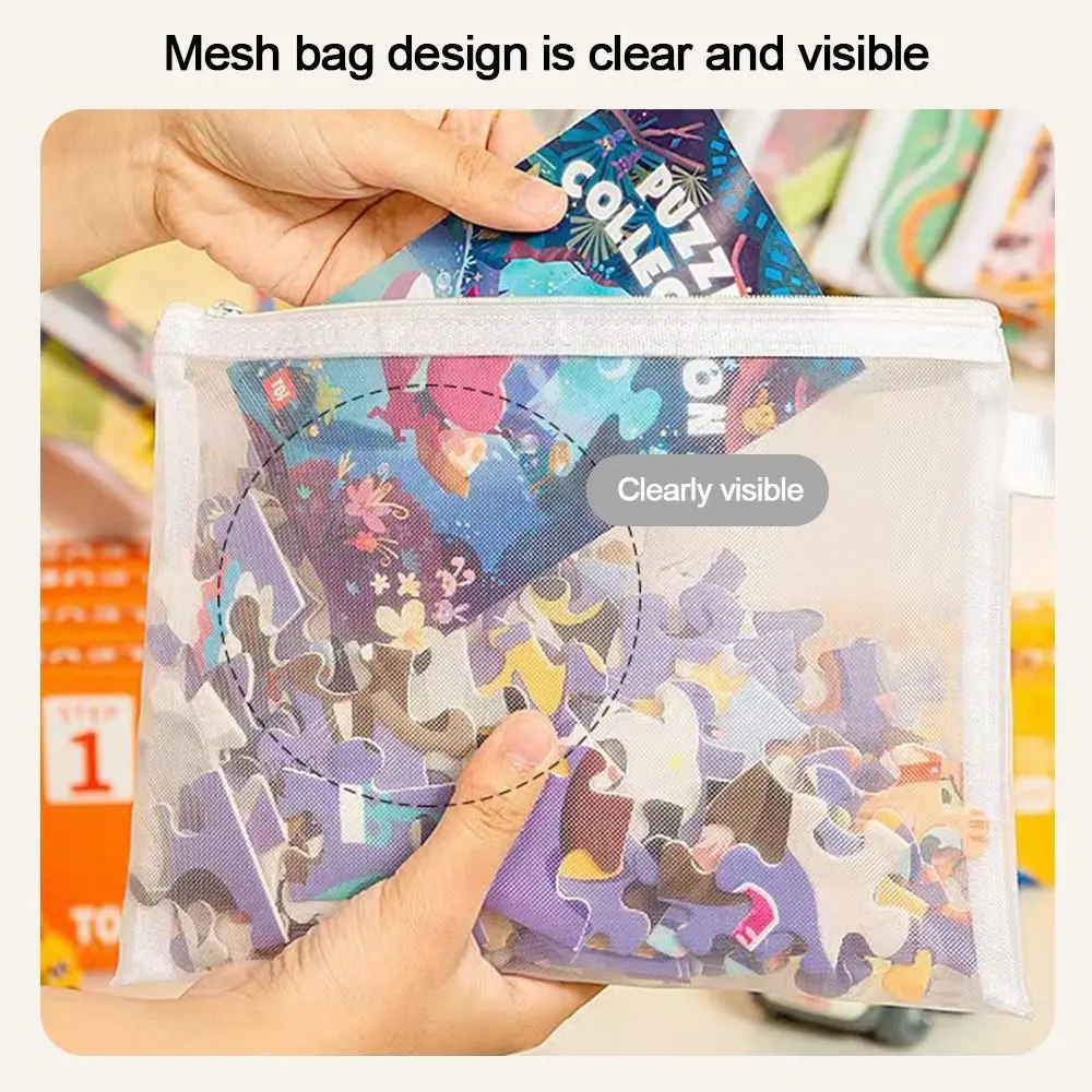 

Новая нейлоновая сетчатая сумка для документов A4 A5 A6, прозрачная сумка для ручек, сумка для хранения головоломок, офисная сумка