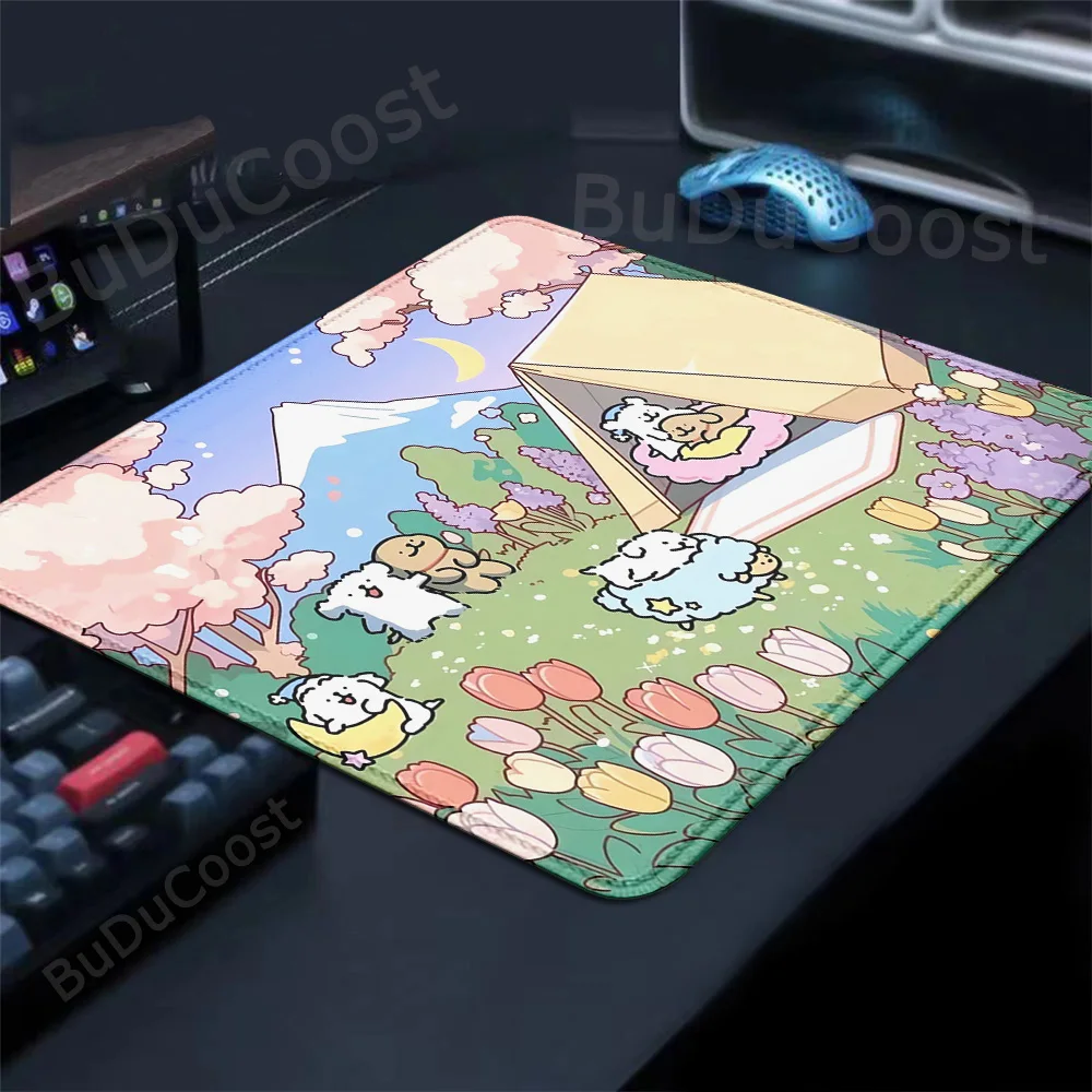 

Kawaii Laptops Gaming Mice Mat Cute Desk Pad Small Line Dog Pc Accessories HD Table Mat Gamer Keyboard Pad Anime Small Mause Pad