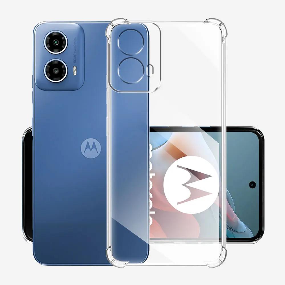 Voor Moto G34 Case Siliconen Zachte, Heldere Schokbestendige Beschermhoes Voor Moto G24 Telefoonhoes Voor Motorola Moto G04 Coque Clear Fundas