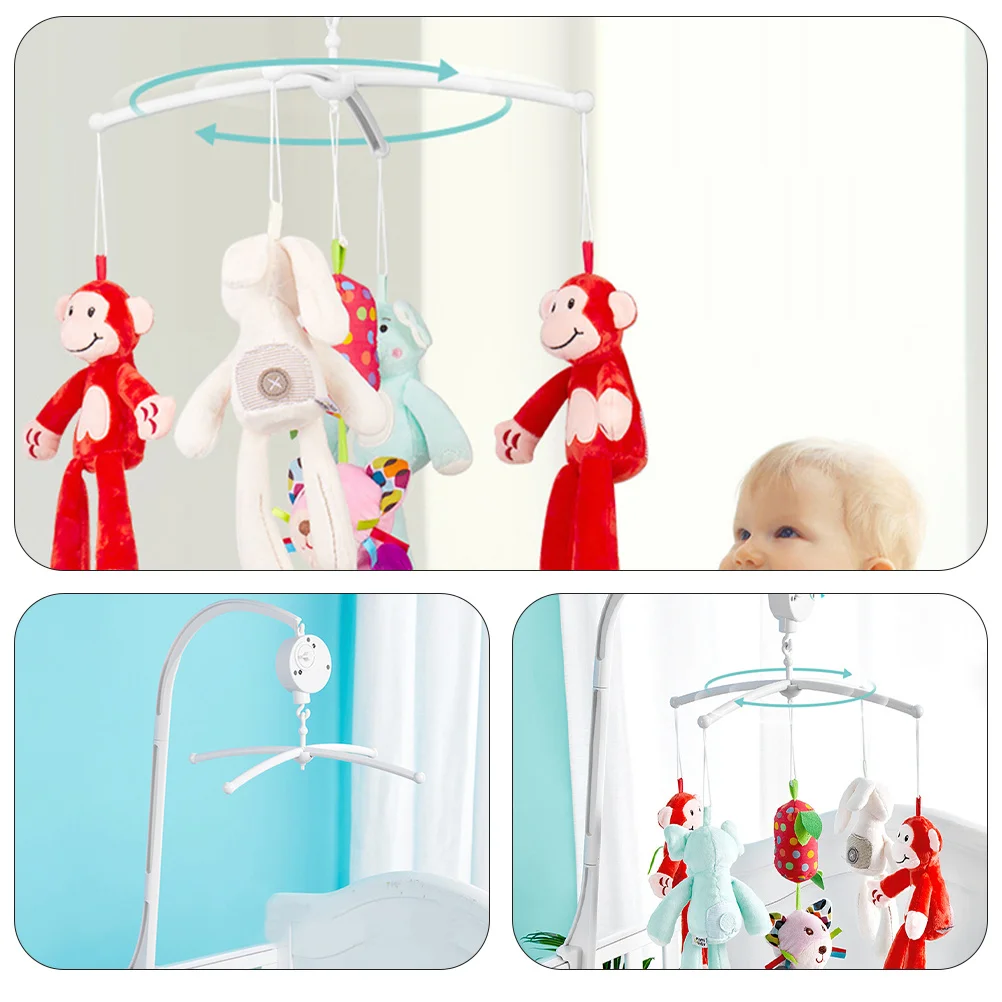 1Set Baby Musical Crib Mobile Arm Bracket Plastic Infant Bed Bell Holder Supporting Stand Music Box Hook Baby Crib Mobile Stand