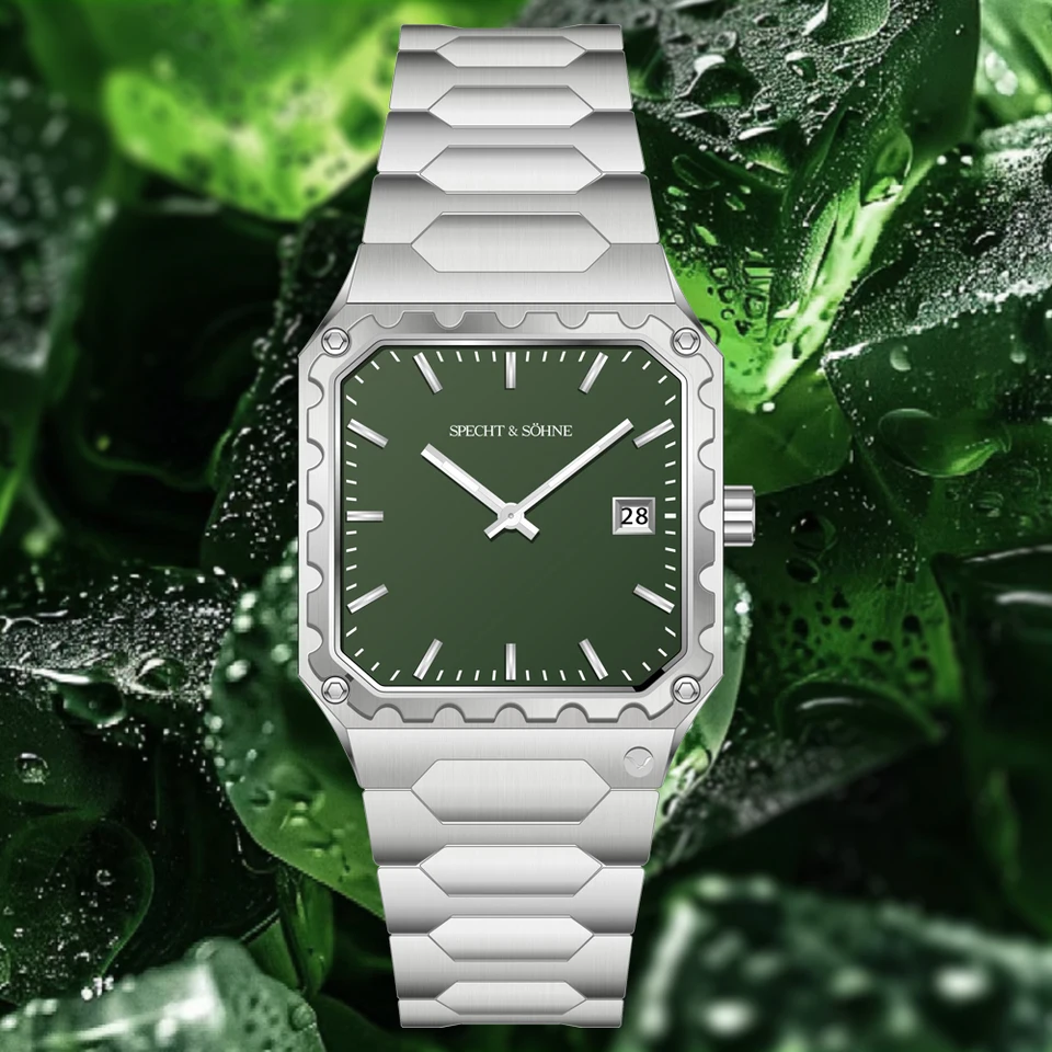 Specht & Söhne New Luxury Square 222 Watch Waterproof Male Clock