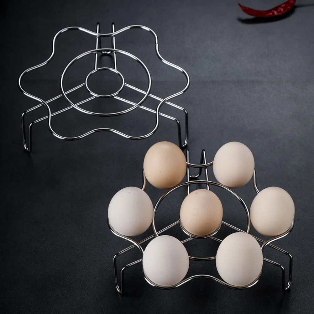 

Stainless Steel Egg Rack Steamer Gas Stove Milk Pot Bracket Support Tray Steaming St Lightweight Non Rust Stable Sole