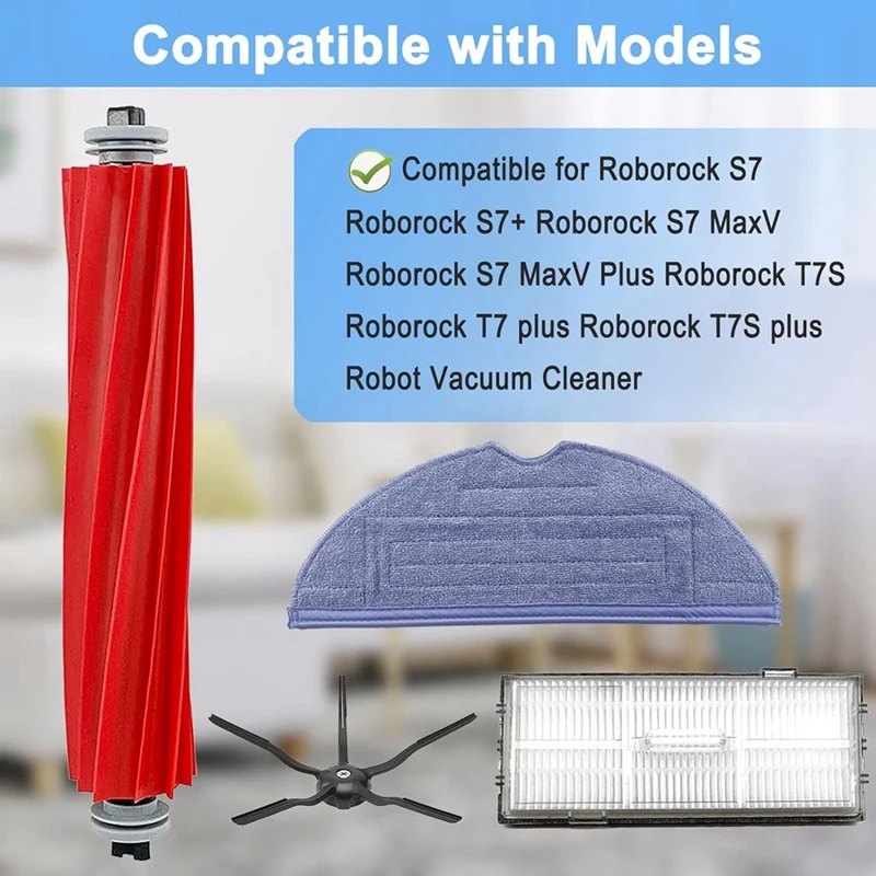 طقم ملحقات لروبوروك s7 ، s7 + ، s7 maxv ، s7 maxv plus ، t7s ، t7 plus ، t7s plus