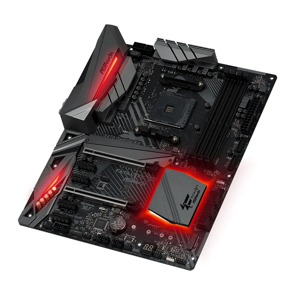 ASROCK X470 GAMING K4 Motherboard AMD AM4 Support 5800X3D 5700x3D 5700X 5600G 4600G CPU AMD X470 4xDDR4 HDMI ATX Mainboard view 4