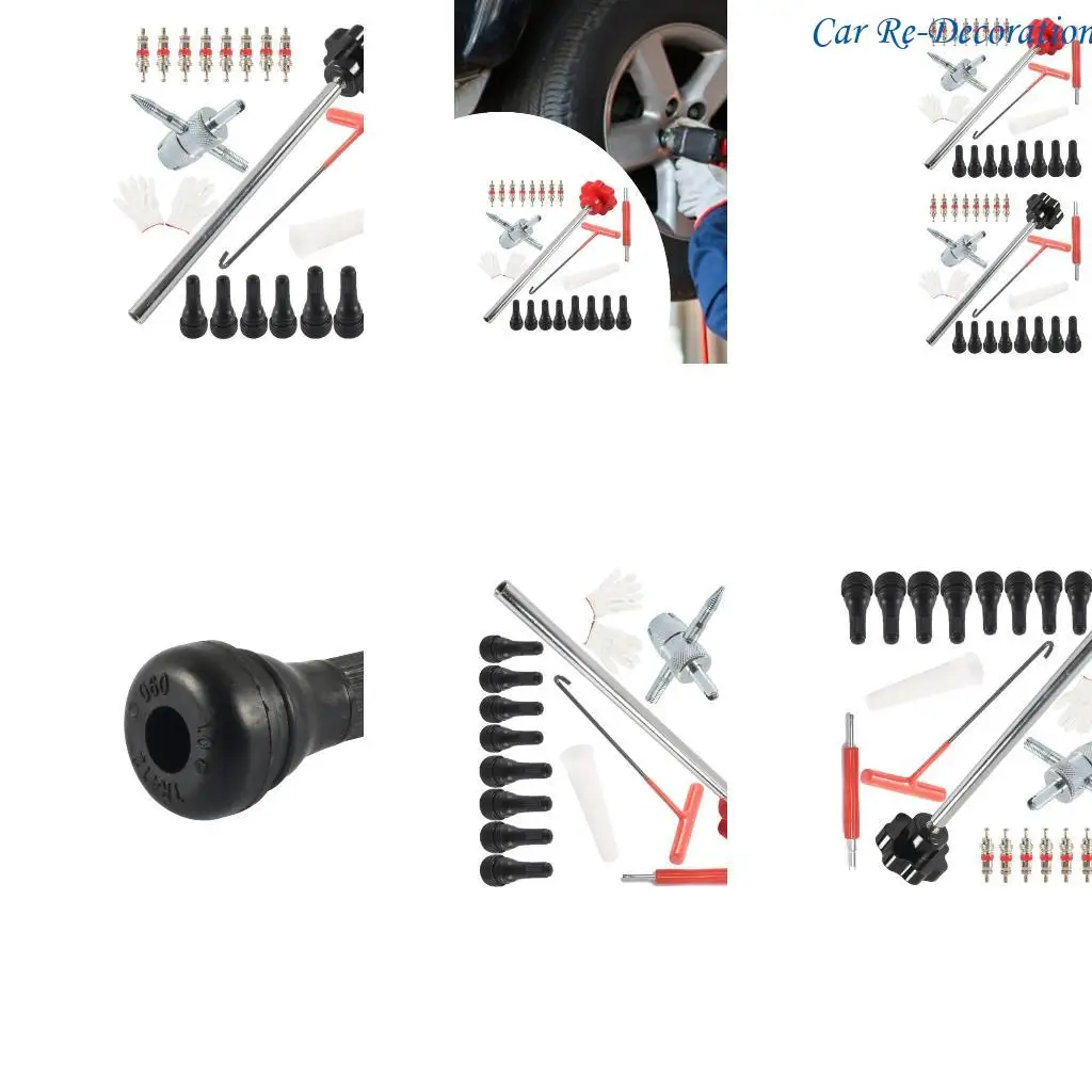 

R58D Комплексный набор для ремонта шин с 22 % с эргономичными клапанами клапанов набор инструментов для удаления для комфортного