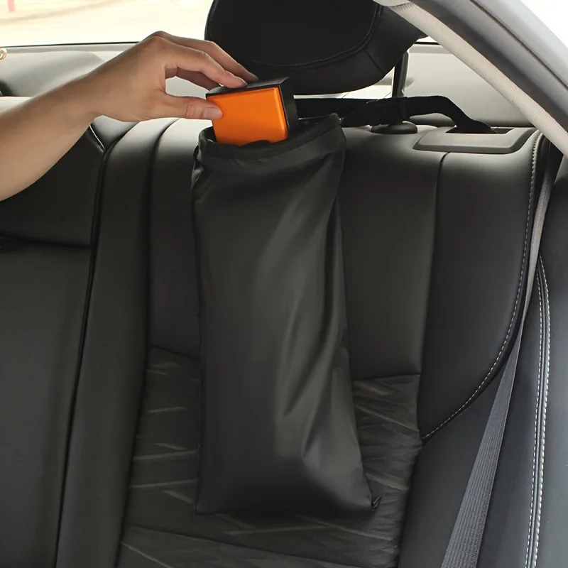 2 multifunctional car garbage bags, backrest storage hanging bags, environmentally friendly washable and foldable storage bags