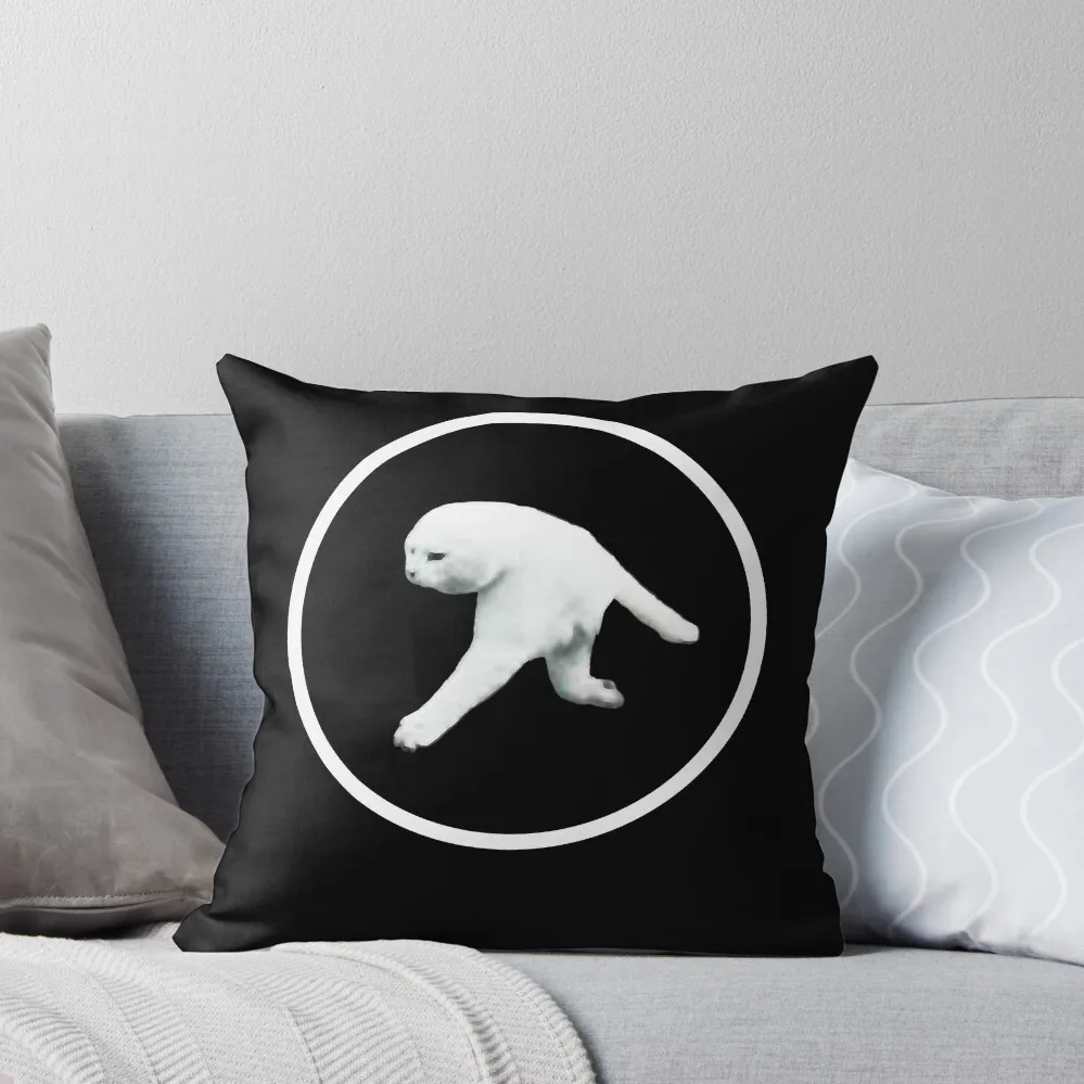

Aphex Twin - Two legged cat (white logo) Throw Pillow Christmas Covers For Cushions Cushion Child Luxury Cushion Cover pillow