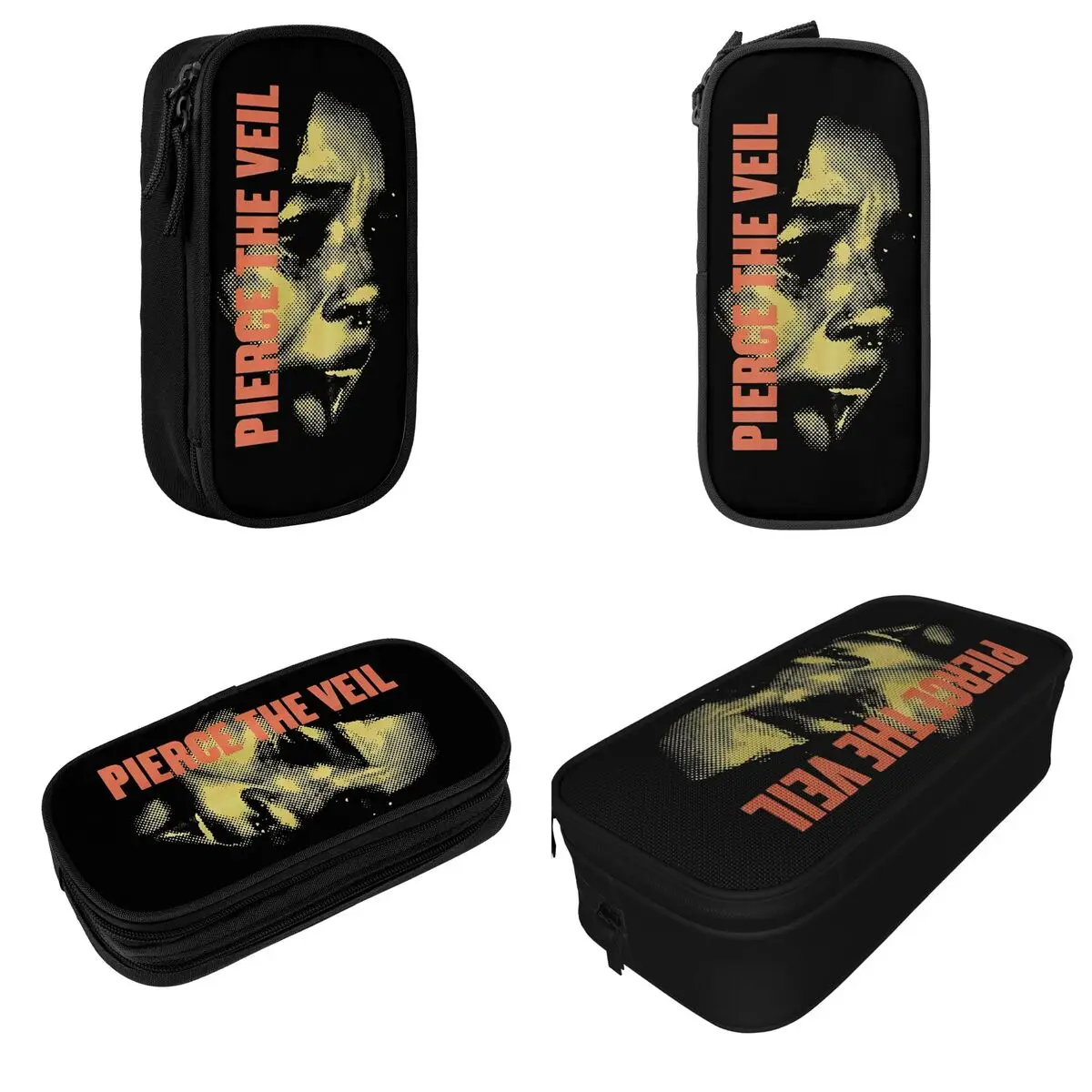 Pierce The Veil 2025 Tour Pencil Case Rock Band Pencilcases Pen Box for Girl Boy Big Capacity Bag Office Gifts Stationery