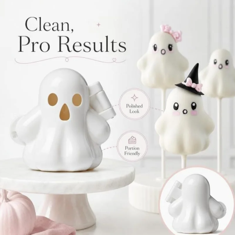 Halloween Ghost Cake Pop Mold for Fondant Chocolate Lollipops Treats Baking Supplies Halloween Party Dessert Cake Decor Tool