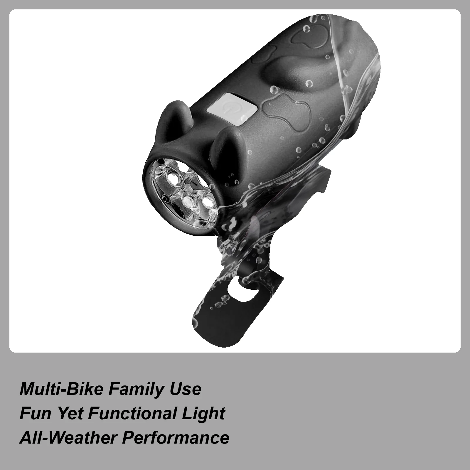 مصباح أمامي للدراجة مقاوم للماء على شكل قطة 3 أوضاع قابل لإعادة الشحن، مصابيح LED أمامية للدراجة، مصباح أمامي للقطط لدراجة الطريق الجبلية سكوتر كهربائي