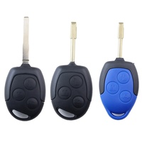 3 Bottons Metal Car Key Cover Fob Case Shell for Ford Focus Mk2 MK7 Mk5 Mk6 Fiesta Fusion Mondeo Mk3 Transit Street Ka