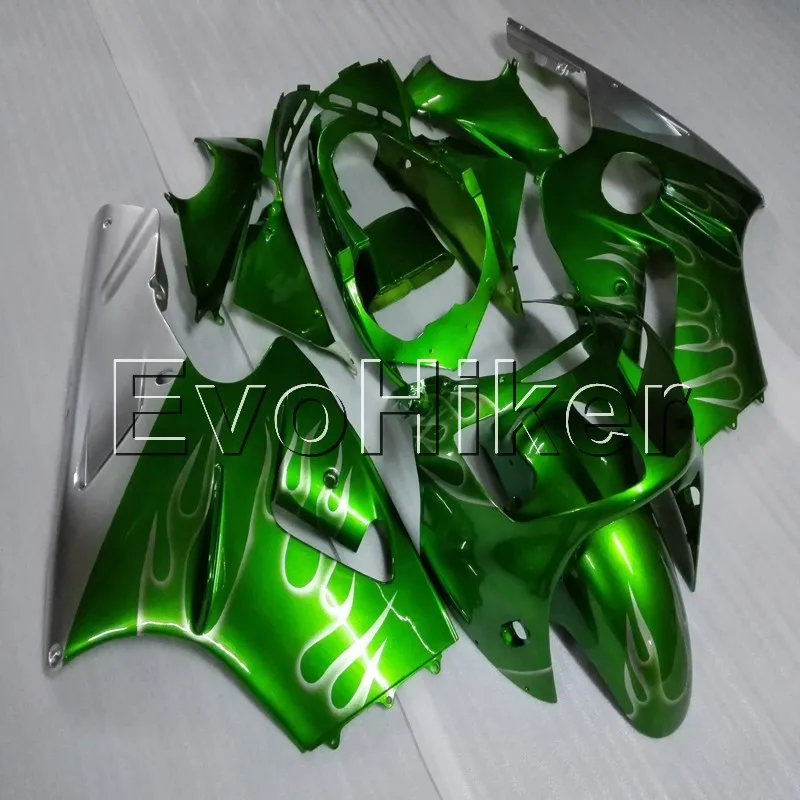 injection Fairings kit for ZX12R 2000 2001 green ZX-12R 00 01 ABS Plastic Bodywork Set