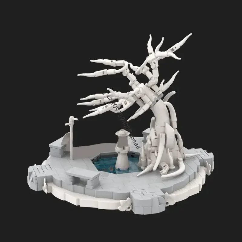 

Новинка, 1142 шт., знаменитая серия фильмов «Кольца», Moc, белая модель двора, пазлы на заказ, креативные идеи «сделай сам», детская игрушка, подарок на день рождения