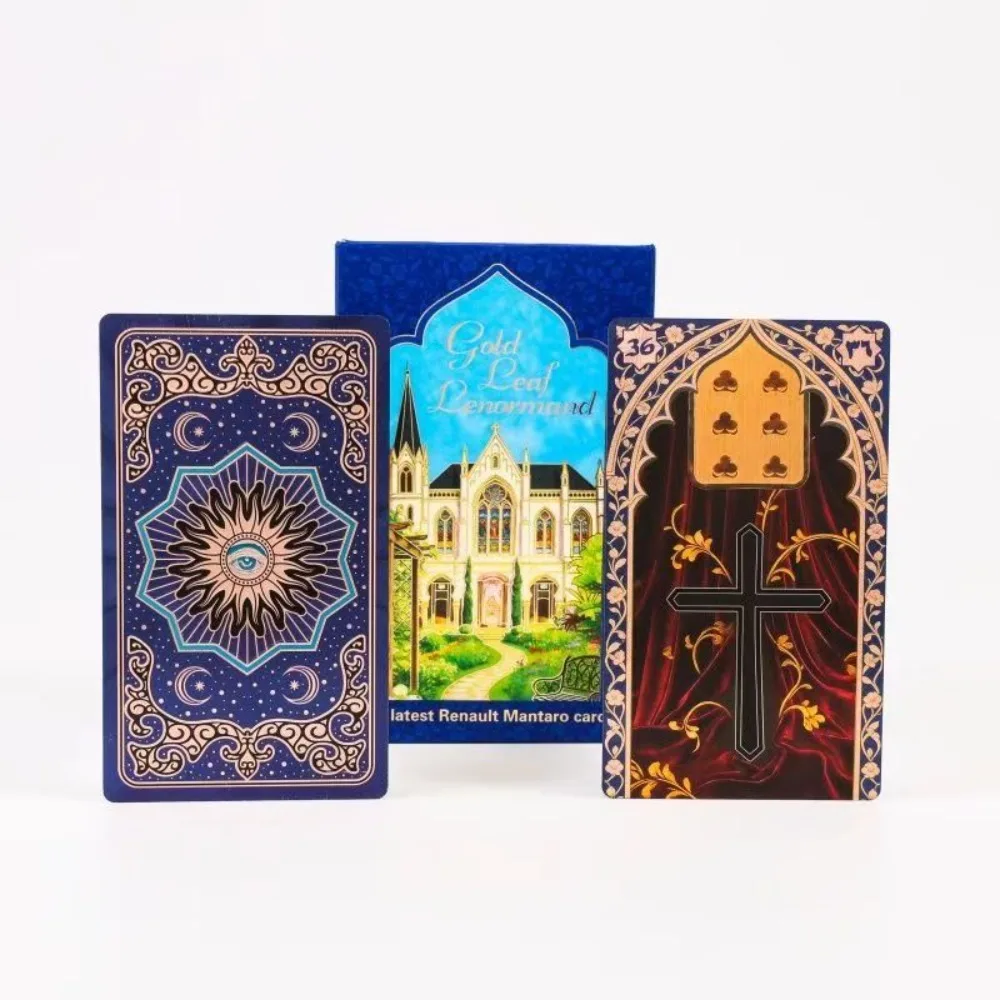cartas-de-oraculo-rana-george-lenormand-40-pecas-cartas-pet-impermeaveis-para-adivinhacao-e-previsao-do-futuro-12-7cm-baralho-luxuoso-e-duravel