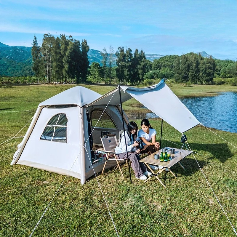 

Automatic inflatable tent outdoor portable folding camping equipment full set of canopy two-in-one weatherproof overnight