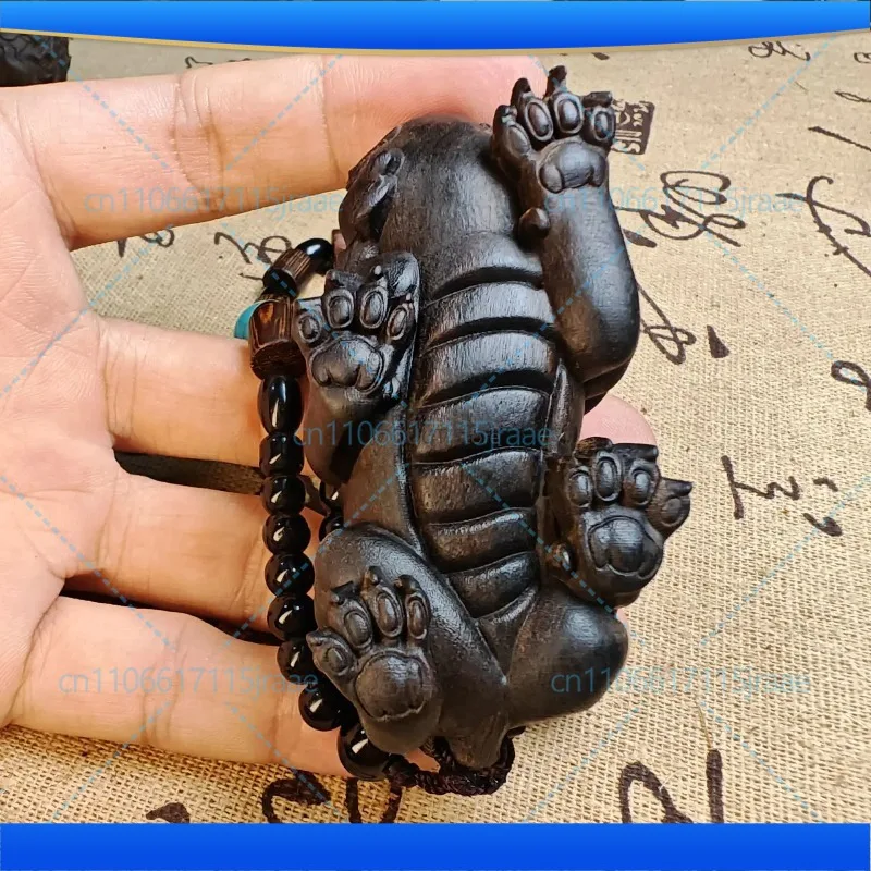 nature Authentic Agarwood Fortune Solid Wood Carving Handheld Item, Curio, Ancient Mythical Beast Craft, Car Pendant