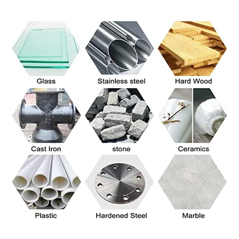 ชุดดอกสว่านคาร์ไบด์ L74A, ความยาวหัว 1/8 นิ้ว (3 มม.) และ 1/4 นิ้ว (6 มม.) สำหรับงานไม้, งานแกะสลัก, งานแกะสลักโลหะ, การเจาะ, การขัด