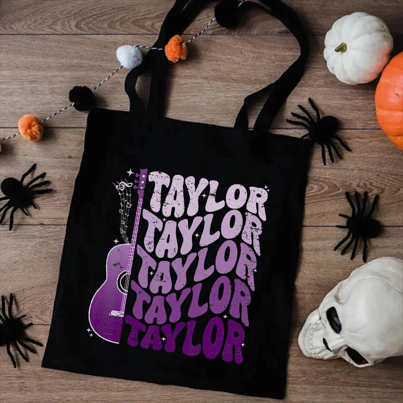 Questo è Taylor Thing che non capiresti borsa di tela per chitarra borsa per la spesa portatile di grande capacità