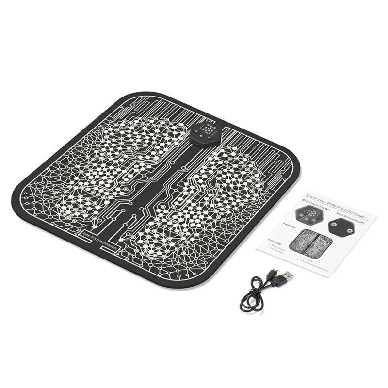 SDFC-EMS Foot Massager Electric Feet Acupuncture Mat For Plantar Fasciitis Relief Neuropathy Pain Relief Instrument Easy To Use