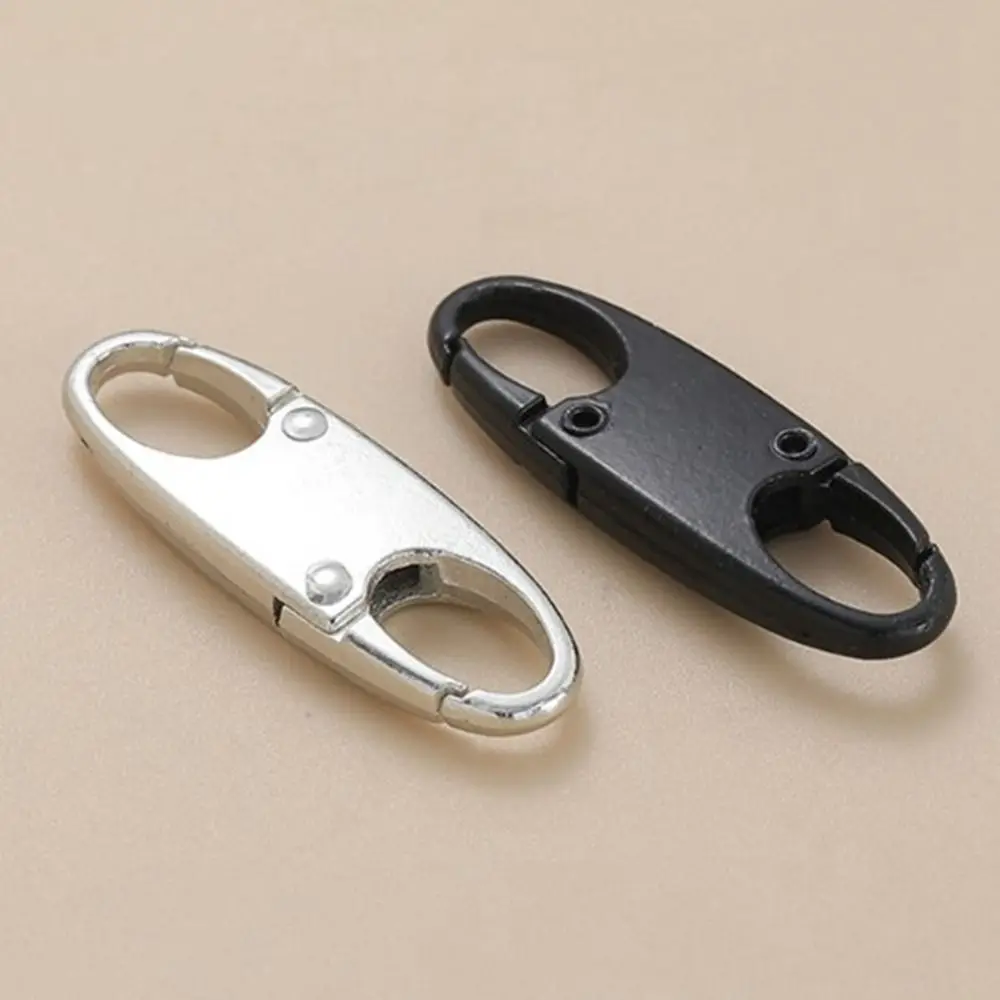 Silver S-Shaped Zipper Lock Clip Portable Alloy Metal Detachable Carabiner Mini Universal Anti Theft Clips Luggage Bag Parts