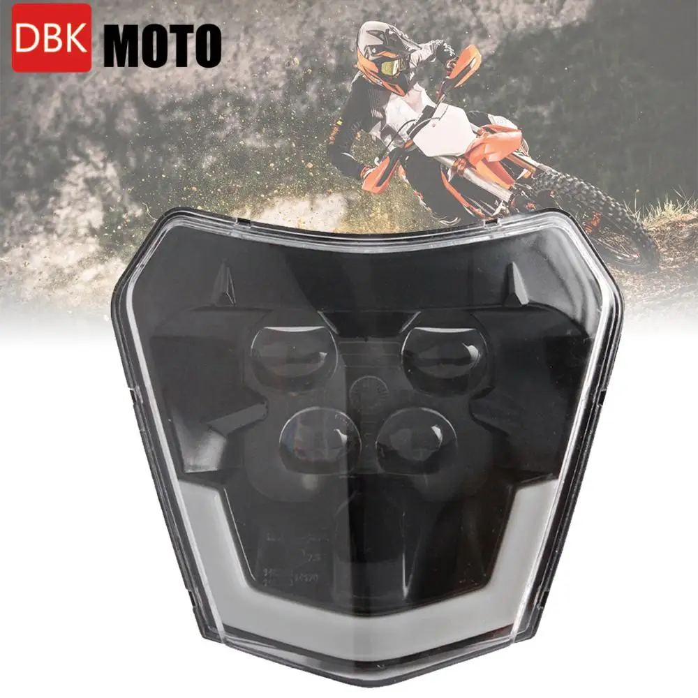 

LED Headlight For KTM SX SXF EXC XCW XC-F 125 150 250 300 350 450 500 525 530 Dirt Bike Enduro Headlamp E-mark For Kews
