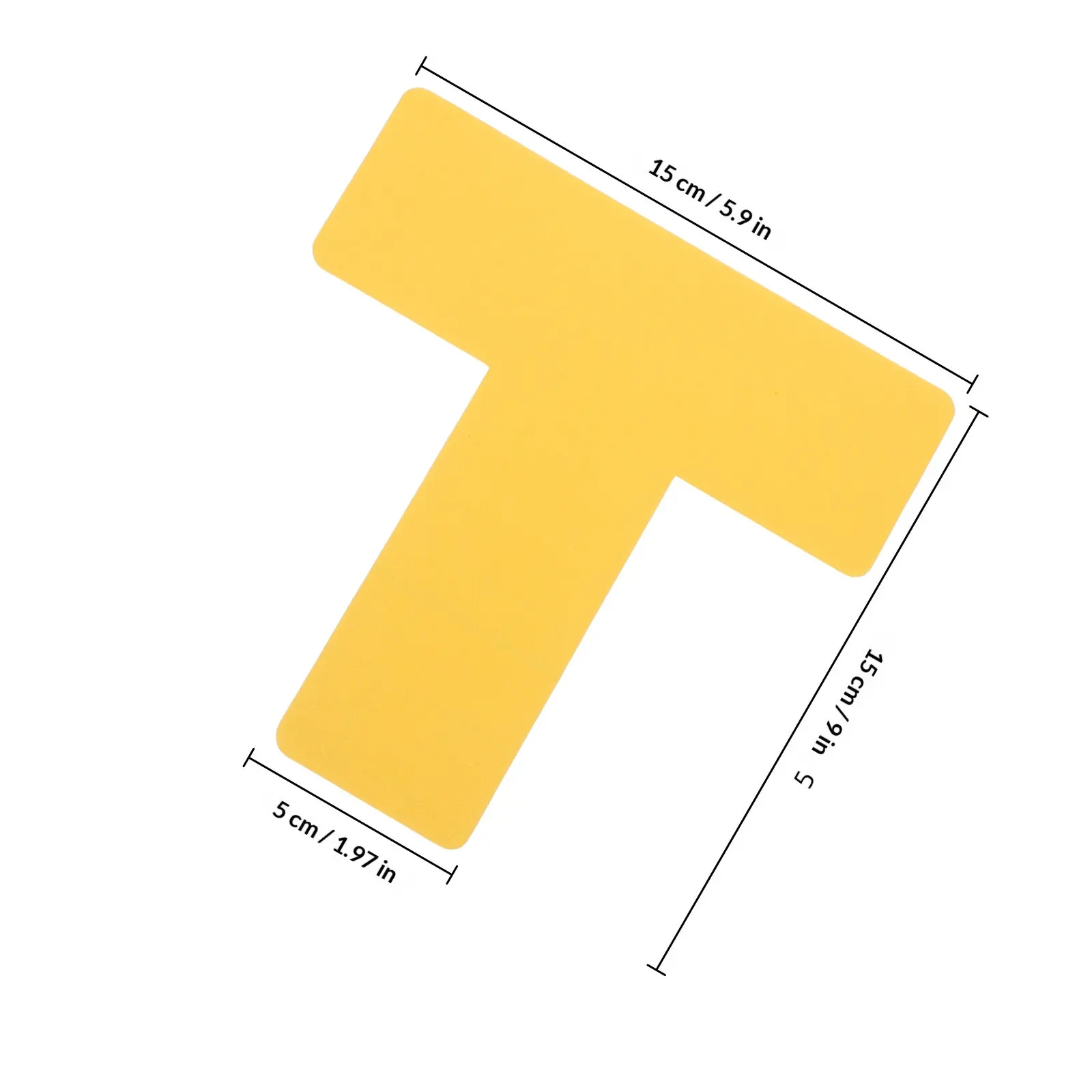 10Pcs Self Adhesive Label Stickers Positioning Yellow PVC Design Efficient Desk Organization Location Marking Corner