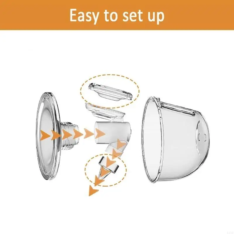 L5YF سيليكون منقار البط صمامات ومكونات مضخة الحجاب الحاجز مجموعة ملحقات مضخة الثدي الأساسية 6 قطعة لمضخات الثدي #5