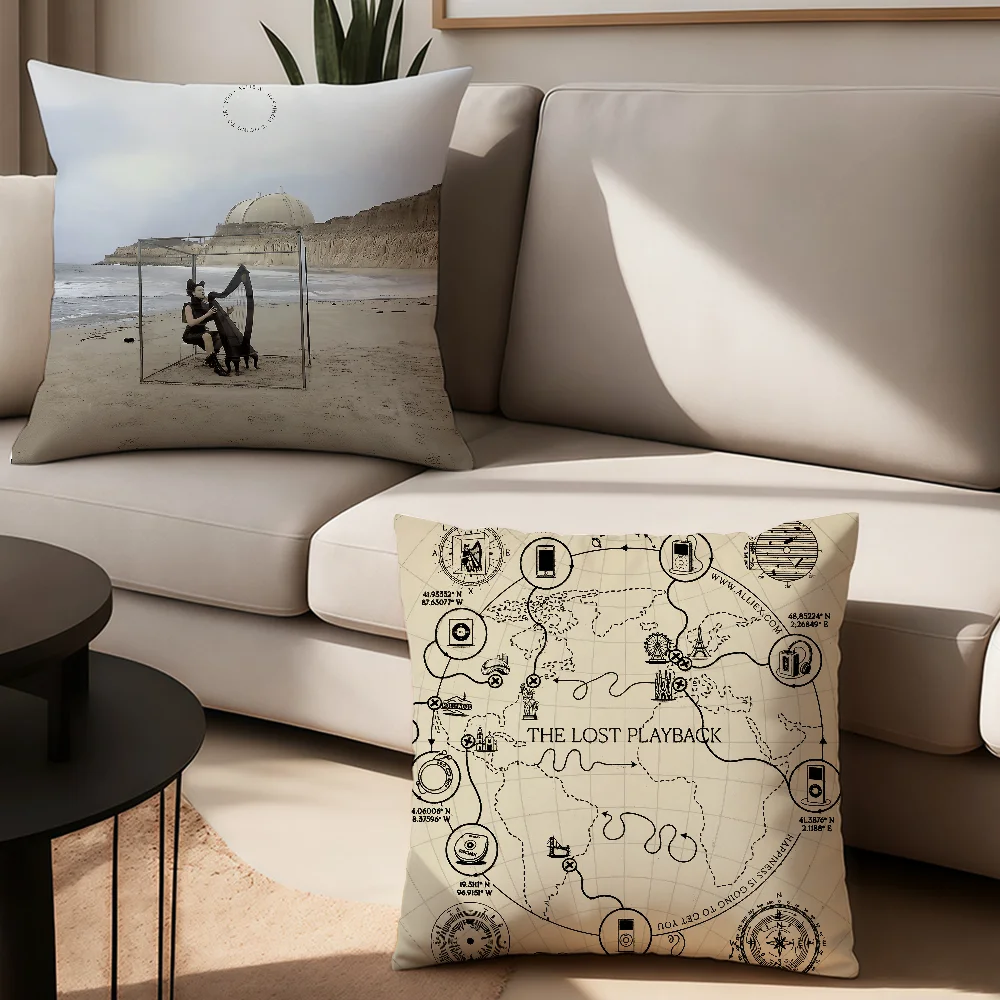 غطاء وسادة من Singer allie x Happiness ls Going to Get You، وسائد مكتبية مناسبة لغطاء الوسادة المزخرف لغرفة نوم السيارة
