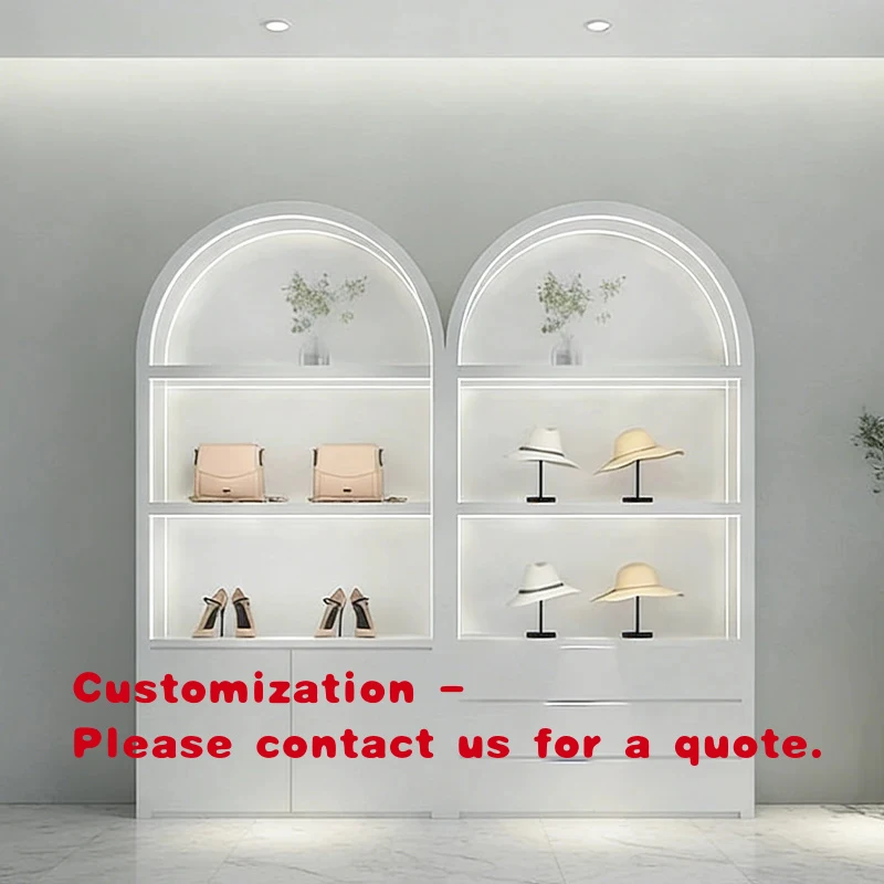 

custom.Factory Retail Store LED Light Wooden Storage Cabinet Large Capacity Wooden Cabinet Customized Color Size and De