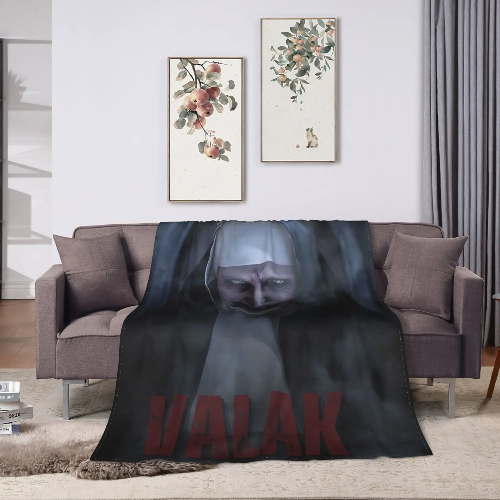 نسخة من The conjuring 4 ed و lorraine warren valak بطانية جودة دافئة وناعمة الفراش يلقي طائرة السفر في الهواء الطلق المفرش
