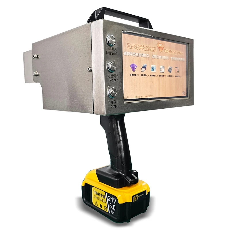 

Mini Handheld Coding Machine Metal Engraving Machine Lithium Battery Handheld VIN Number Marking Machine