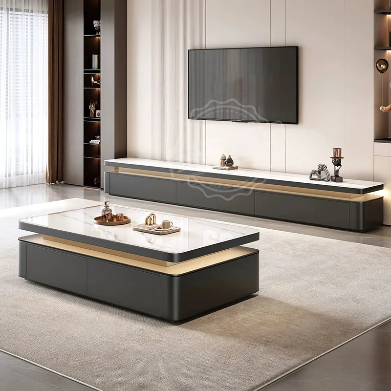 Drawers Storage Tv Stands Living Room Luxury Modern Display Coffee Shelf Tv Table Aesthetic Designer Muebles Salon Furniture