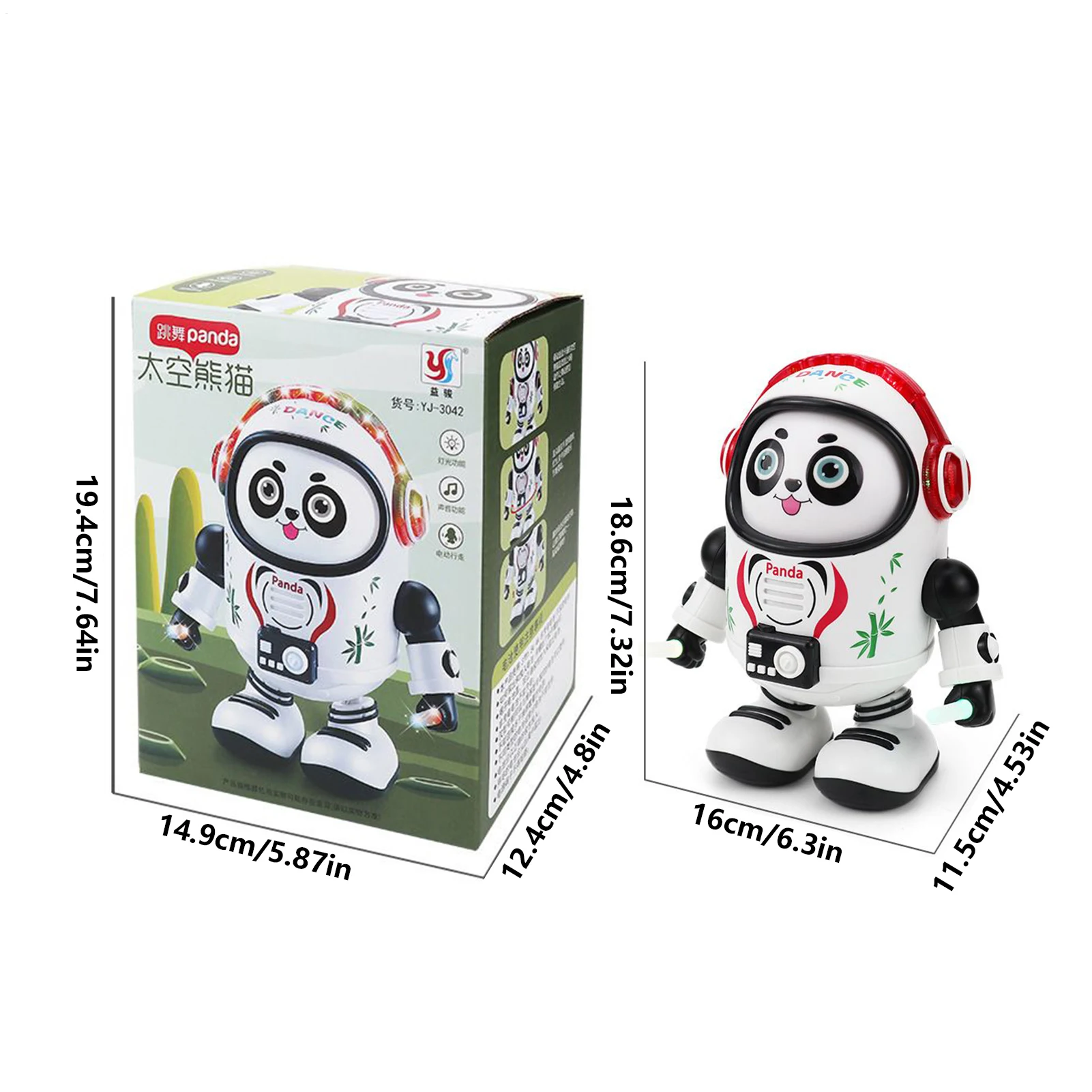 ของเล่นเด็กเรืองแสงพร้อมเสียงเพลง ของเล่นสัตว์เลี้ยงไฟฟ้าสุดน่ารัก หุ่นยนต์เต้นรำมีไฟ LED ของเล่นเด็กหัดคลาน ของขวัญวันเกิดสำหรับเด็ก