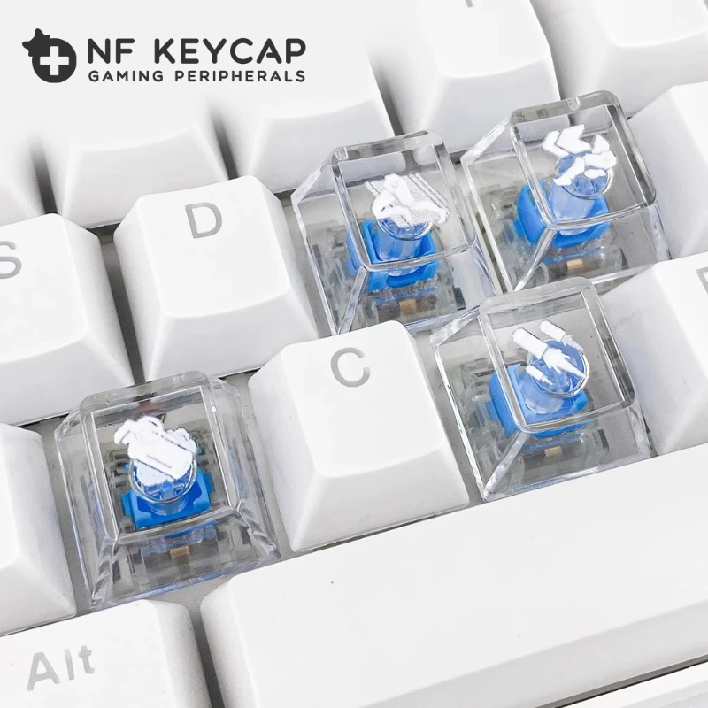 

Delta Force Skills Keycaps Personalized Transparent Keycaps Mechanical Keyboard Transparent Keycaps Creative ESC Customization
