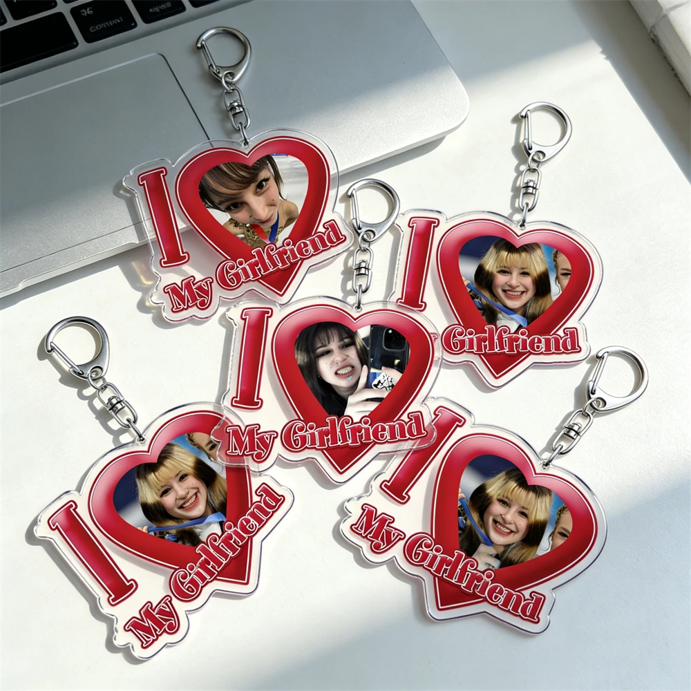 I Love My Girlfriend Alysa Liu Keychain for Accessories Gold Medal Ice Figure Skating Keyring Jewelry Friends Fans Gifts