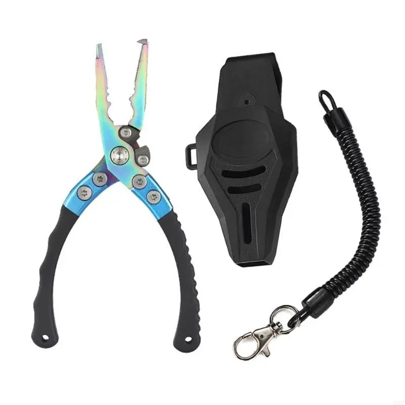  Portable Fishing Pliers Stainless Steel Line Cutter Hook Remover Fishing Scissors for Hook Removal & Split Enduring