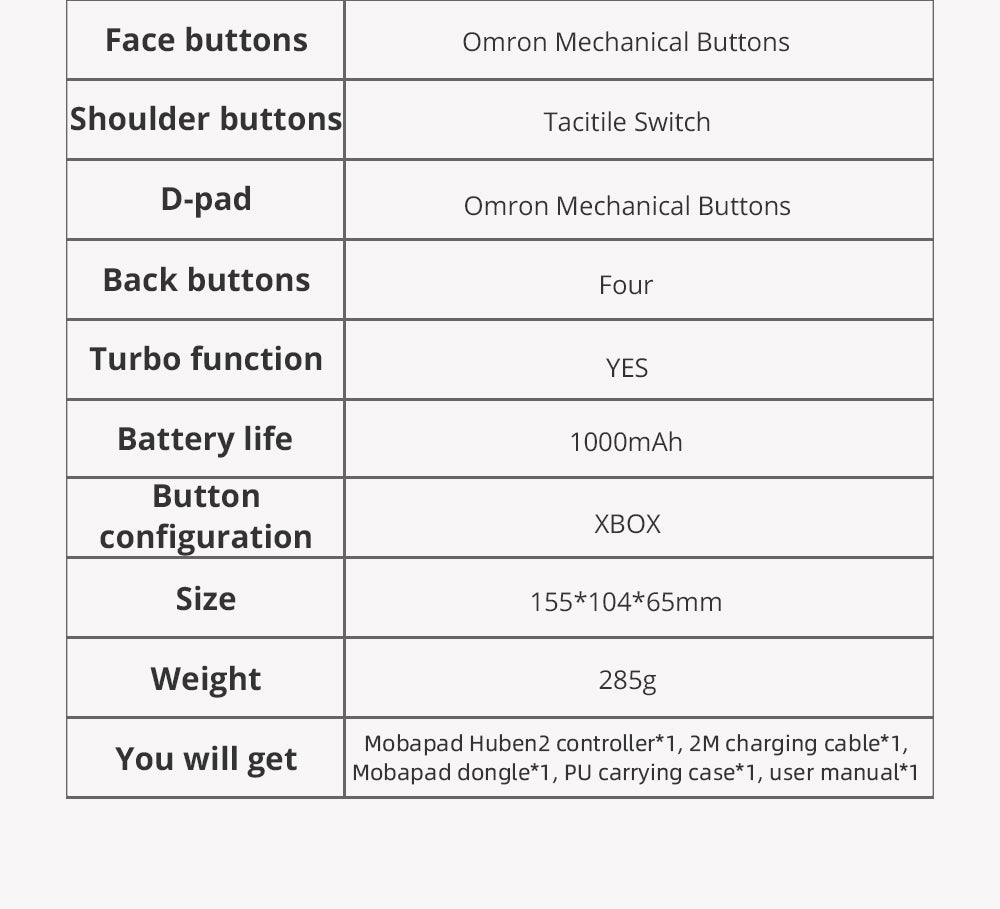 MOBAPAD Huben 2 mechanischer Bluetooth-Controller für Nintendo Switch NS Switch 2 PC Android iOS Steam-Spielekonsole – Detail 22