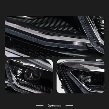 AKD 자동차 조명, 폭스바겐 폴로 LED 헤드라이트 프로젝터 렌즈 (2011-2017년형), 벤토 헤드램프, DRL, HID 헤드램프, 바이제논 빔 액세서리 10 best sales VW 폴로 라이트 - №5