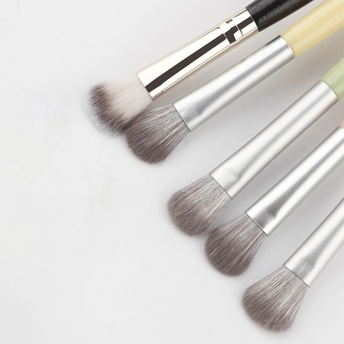 1pcs double head eye shadow brush makeup brush halo dye brush detail brush highlight brush soft fiber hair lying silkworm brush