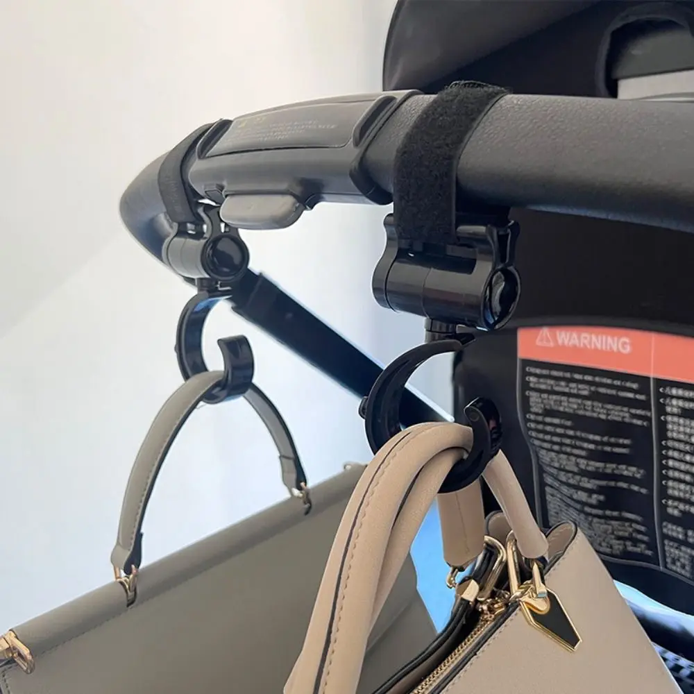 

2 шт. пластиковый крючок для детской коляски, вешалка для коляски, сумка для коляски, черная вешалка для детских колясок, многоцелевой крючок для детской коляски