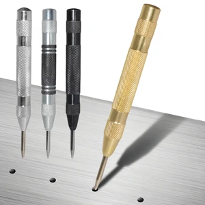 130mm Woodworking Center Punch Auto Center Puncher Hole Marker Spring Load Kerner Drill Locator Woodworking Tool