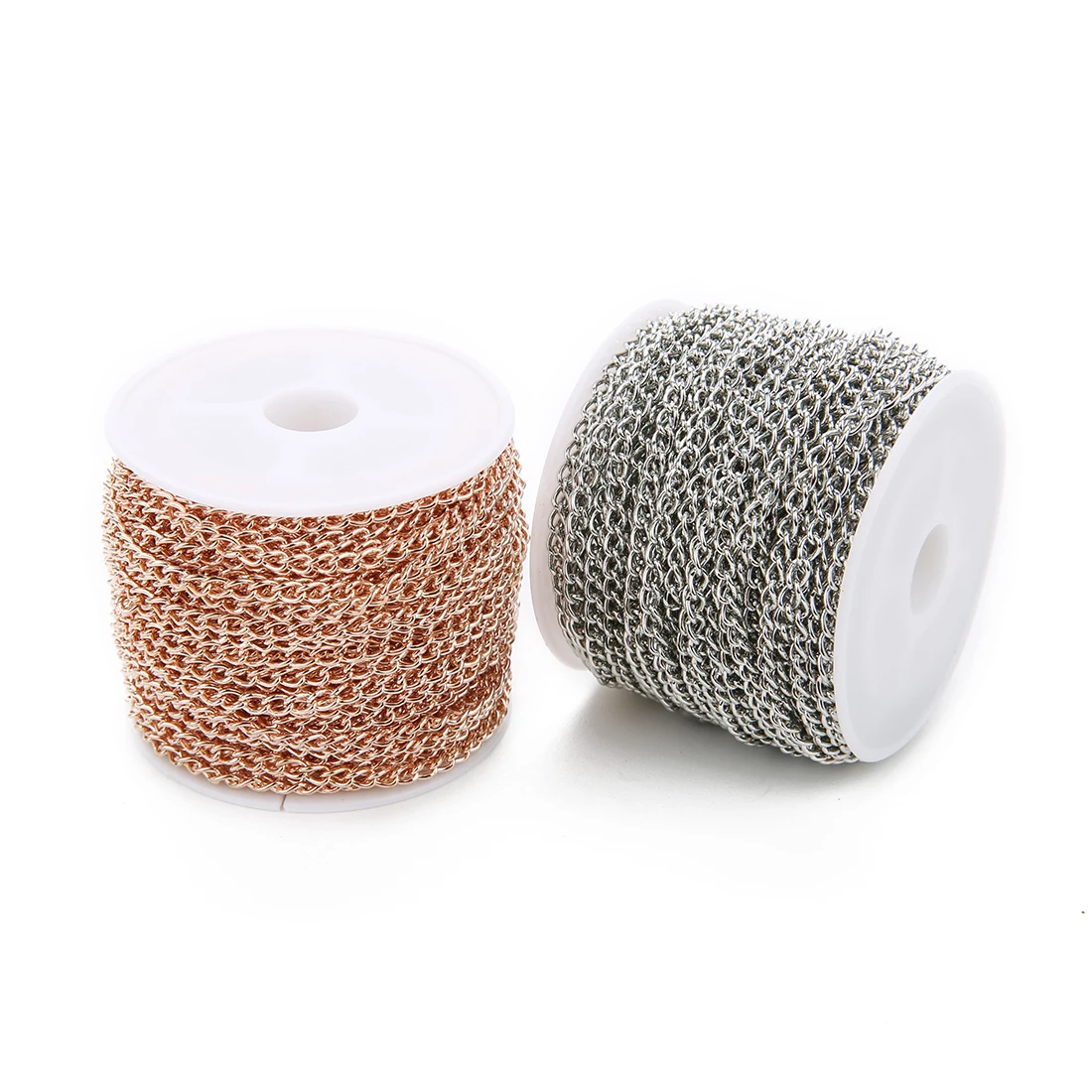 10 Yards Gold Rose Gold Color 2x3mm 3x4mm 4x5mm Bulk Necklace Bracelets Chain Extension Chain for DIY Jewelry Making Accessories image 3