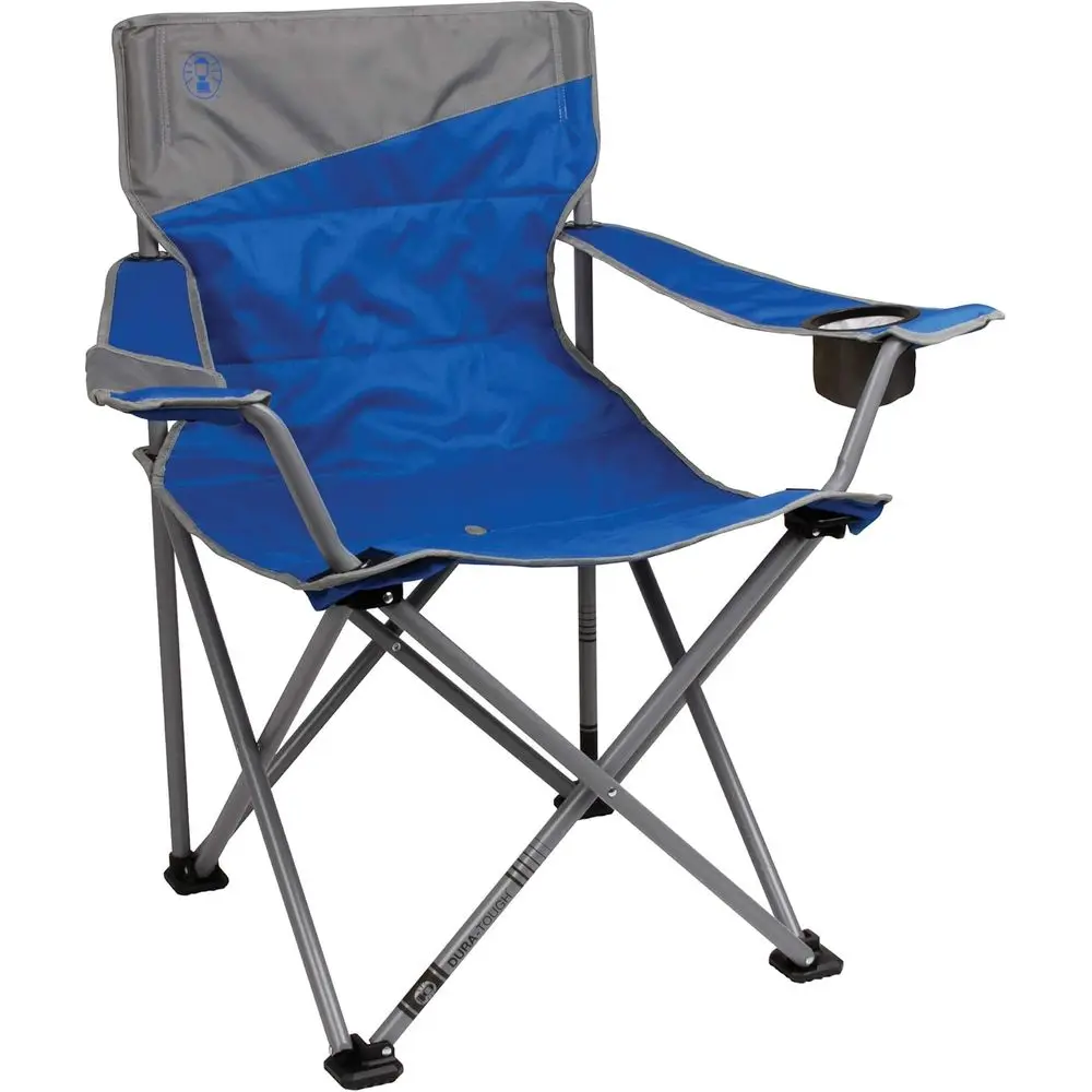 

Extra-Large Water-Resistant Camping Chair with Cup Holder and Side Pocket, Supports 600 lbs, Ideal for Outdoor Activities